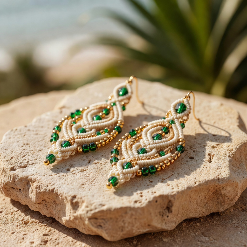 Boucles d'oreilles artisanales